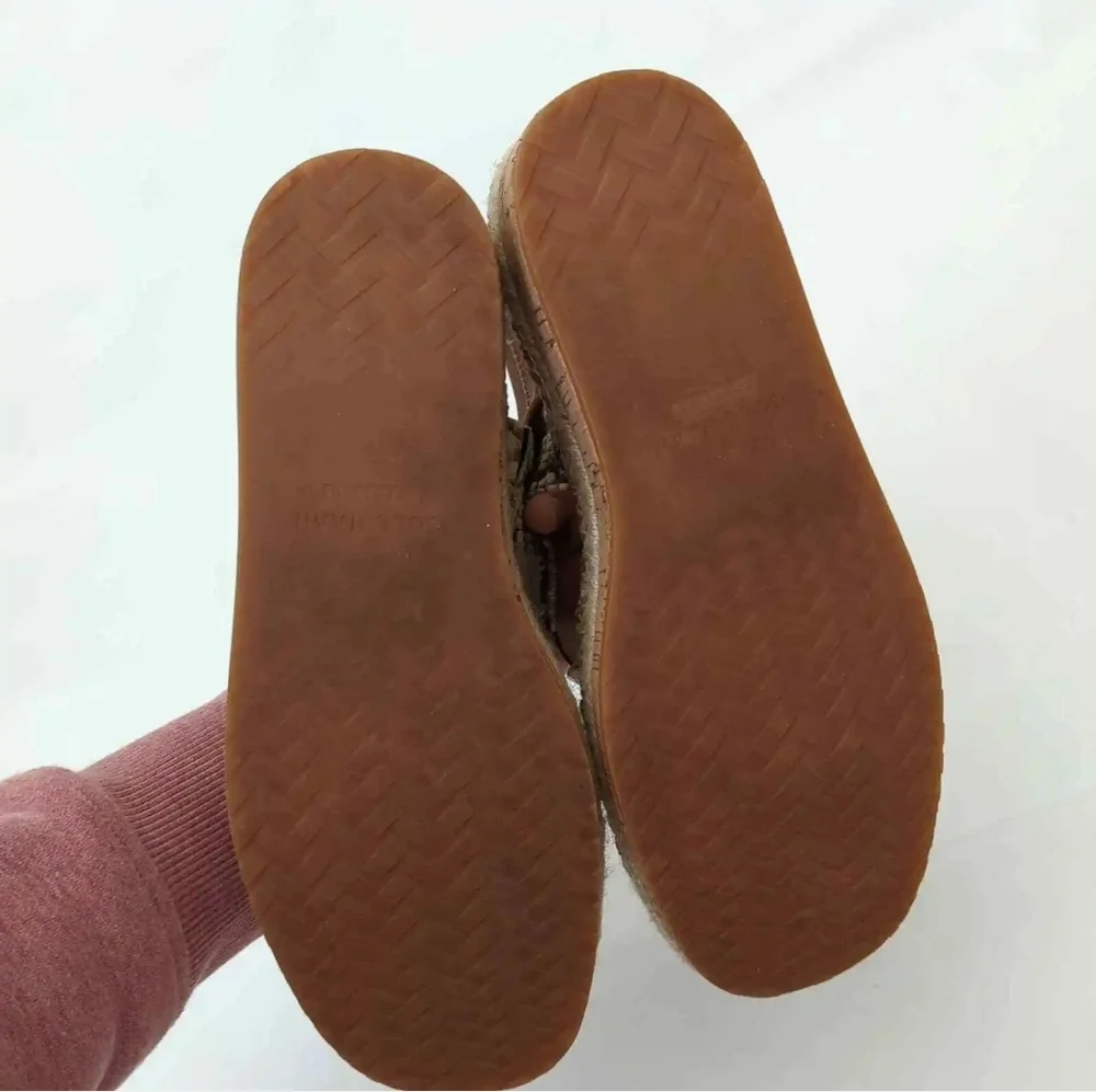 Cole Haan Grand ØS Cloud feel Vero Espadrille Leather Sandal Snake Print 9.5